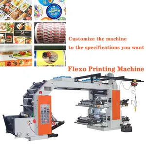 उच्च गति यूवी स्याही स्टीकर लेबल Flexo Flexographic प्रिंटिंग प्रेस मशीन Flexographic प्रिंटर मुद्रण दुकानों Flatbed प्रिंटर सीई