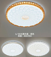 Lustre rond en acrylique, luminaire de plafond avec base en fer, lampe de plafond décorative, prix de gros, lampes de plafond pour la maison (1245-D400)