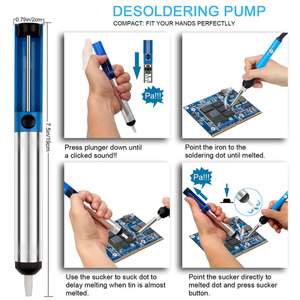 US/EU PLUG Hands <strong>Kit</strong> 60W Soldering Iron <strong>Kit</strong> <strong>Electric</strong> Soldering Iron Knife Desoldering Pump Soldering Iron Welding Tools - Product Image 4