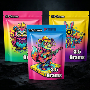 Bolsa de Mylar con Cierre Hermético, Diseño Único Personalizado al por Mayor, Reciclable, a Prueba de Olores, Impresión por Serigrafía para Envasado de Alimentos - Product Image 1