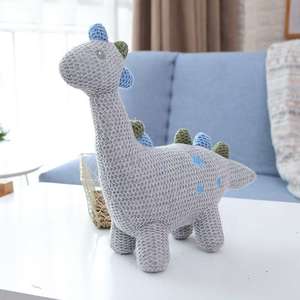 Jouets en peluche animaux tricotés nouvellement créatifs personnalisés poupées licorne blanches avec hochets intégrés jeux et apaisants pour enfants - Product Image 5