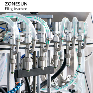 ZONESUN Tự Động Sáu Đầu Chất Tẩy Rửa Lỏng Độ Nhớt Thuốc Mỡ Dán Dày Dầu Gội Đầu Ketchup Mật Ong Cạo Kem Máy Chiết Rót - Product Image 3