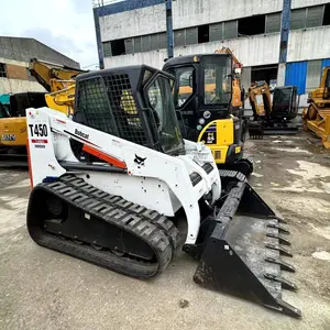 Sử dụng Skid chỉ đạo Bộ nạp bobcatt450 máy cung cấp Kubota động cơ giá thấp thứ hai tay bobcat máy sơn gốc