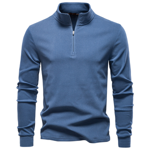 Novità 2025 Felpa da <span class=keywords><strong>Uomo</strong></span> con Colletto Alto a <span class=keywords><strong>Mezza</strong></span> <span class=keywords><strong>Zip</strong></span> Maglia Termica a Maniche Lunghe e Caldi Pullover Lavorati a Maglia - Product Image 1