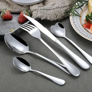 Set Cutlery Tableware Flatware Coffee Spoon Tea Dinnerware Sets Luxury Serving Spoons Knife