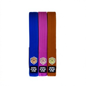 Cinturón de Jiu Jitsu Brasileño de Algodón de Alta Calidad con Logotipo Personalizado, Cinturón de Tejido de Perlas para Entrenamiento y Competición de Jiu Jitsu - Product Image 2