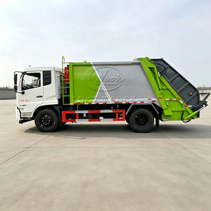 Camion à ordures compacteur Dongfeng Kinland 12CBM, camion de collecte de déchets hydraulique, exportation mondiale - Product Image 6