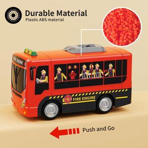 Jouet de simulation de conduite pour tout-petits : camion de pompiers avec volant, sons et lumières - Product Image 4