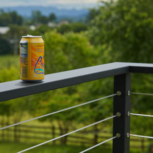 Customized 2x2 Black Cable <strong>Rail</strong> Post with Top Handrail Steel Cable <strong>Deck</strong> Railing System From Foshan <strong>Rail</strong> Factory - Product Image 3