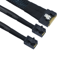 كابل MINI SAS68PIN SFF-8639 ذكر إلى أنثى لخادم القرص الصلب، يدعم 750 U.2 SSD، متوفر في المخزون