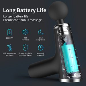 Yixuan portátil Mini Fitness músculo relajación cuerpo Fascial masajeador portátil tejido profundo masajeador vibración percusión masaje cabeza - Product Image 5