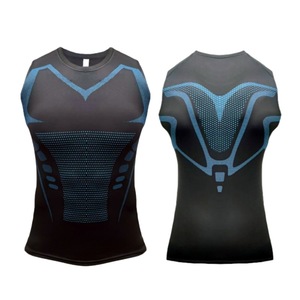 <b>Mens</b> Performance Compression Tank Tops Ultra Compressive Moisture-Wicking, Breathable Quick-Dry <b>Base</b> <b>Layer</b> Sleeveless Vest - Product Image 5