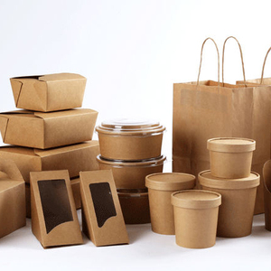 Bol à soupe à salade en papier Kraft avec couvercle récipient à aliments en papier Kraft à emporter - Product Image 1