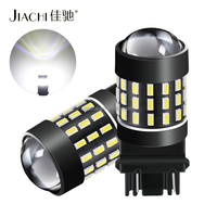 Ampoules LED de clignotant 3157 P27/7W BAY15D 3014 54 puces, blanc, pour feux arrière et stop de voiture, 24V, nouvelle double fonction, Plug and Play