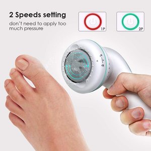 Removedor de Callos Eléctrico <span class=keywords><strong>para</strong></span> Pies, <span class=keywords><strong>Lima</strong></span> <span class=keywords><strong>para</strong></span> Pies con 2 Niveles de Velocidad y 3 Almohadillas de Repuesto <span class=keywords><strong>para</strong></span> Eliminar la Piel Áspera - Product Image 3