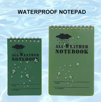 Gran Oferta personalizada Mini 3 "x 5" Bloc de notas en espiral All Weather Notebook de bolsillo impermeable Bloc de notas de papel de piedra bajo la lluvia