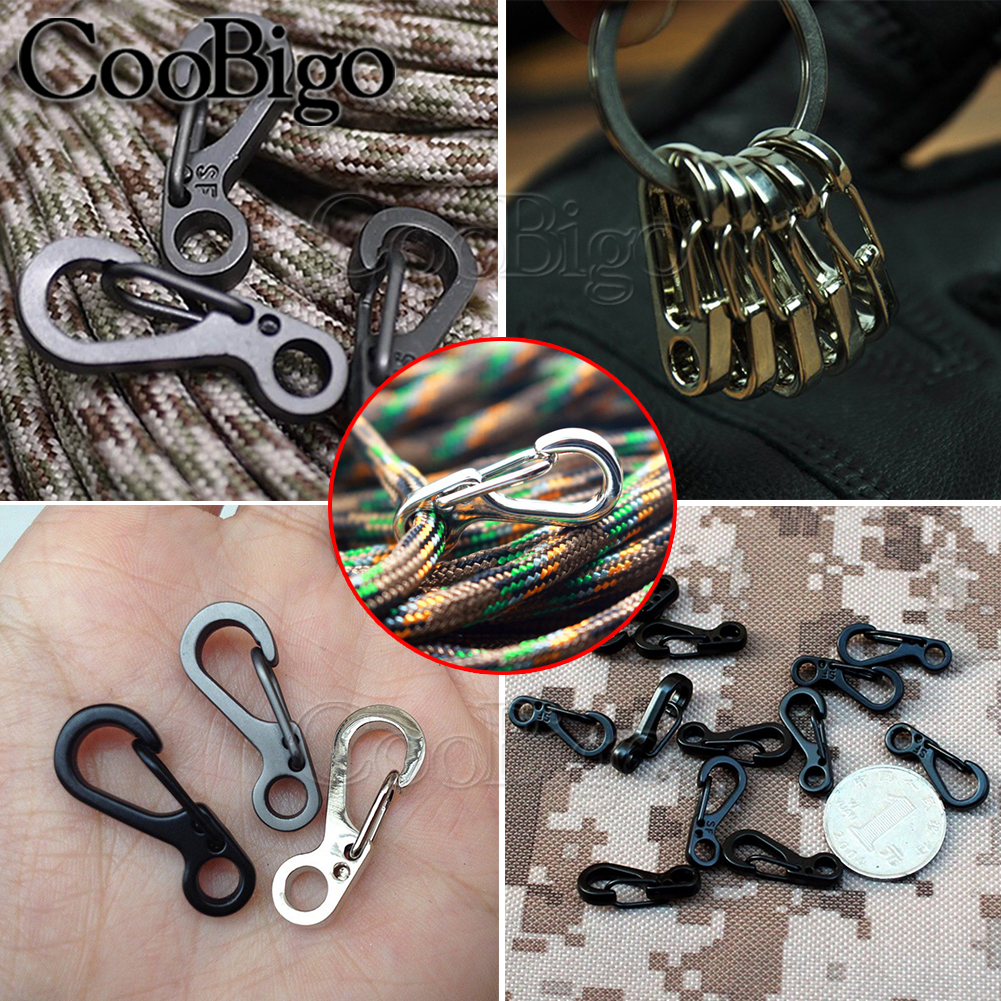 5Pcs Swivel Verschlüsse Mit D Ringe Lanyard Snap Haken Keychain Clip Haken Metall Karabiner Haken