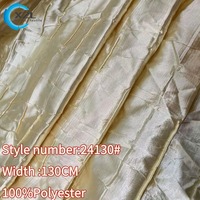 Tela de Satén Imitación Seda 100% Poliéster Sin Elasticidad, con Efecto Arrugado y Memoria, para Vestidos de Mujer