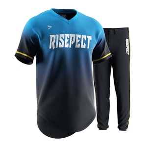 Conjunto de Camiseta y Pantalones de Béisbol Personalizados 2 en 1 con Bordado de Moda Hip-Hop para Competencia - Product Image 1