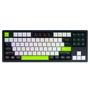 Tùy Chỉnh Không Dây Tri-Chế Độ Có Thể Sạc Lại RGB Backlit 87 Phím Hot-Trao Đổi Siêu Mỏng Chơi Game Màu Đen Bàn Phím Cơ Khí - Product Image 2