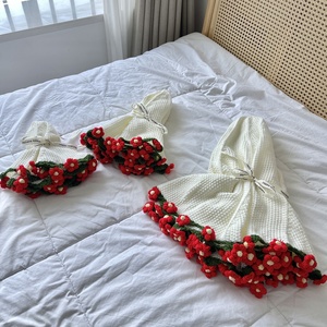 Ramos de Girasoles Listos para Usar, Flores de Jardín, Pequeñas Margaritas, Lirios del Valle Tejidos a Mano, Regalo Festivo, Manta de Ramo de Rosas - Product Image 6