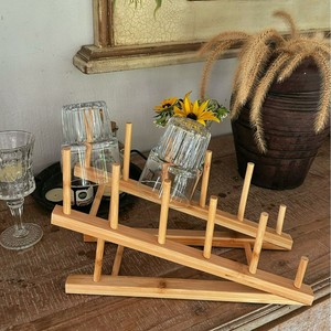Égouttoir à vaisselle en bambou multifonctionnel pour assiettes et bols, design minimaliste, forme ovale - Product Image 2