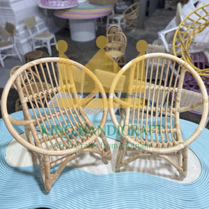 Handmade Rattan <b>Kid</b> <b>Chair</b> Natural Wicker Children Furniture for Indoor Outdoor Birthday Party Wedding Event - Product Image 6