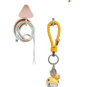 10 Uds ganchos <span class=keywords><strong>de</strong></span> pared impermeables autoadhesivos Color sólido perforación libre sin rastro gancho <span class=keywords><strong>de</strong></span> clavo ganchos <span class=keywords><strong>de</strong></span> puerta montados Estilo nórdico - Product Image 2