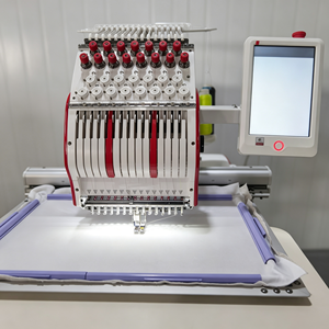 Machine à broder informatisée professionnelle à 9/12/15 aiguilles pour usage textile commercial, applications pour lacets et coton/fibres - Product Image 2
