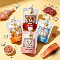 Sachet Doypack Personnalisé Imprimé pour Friandises pour Animaux, Emballage en Plastique Stratifié Anti-humidité pour Aliments pour Animaux