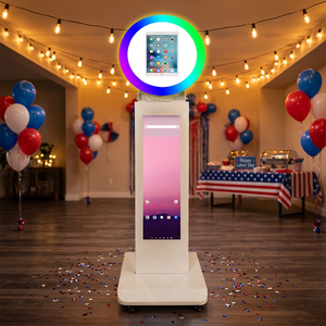 Célébration <span class=keywords><strong>de</strong></span> la fin <span class=keywords><strong>de</strong></span> l'été : Photomaton portable avec impression instantanée, <span class=keywords><strong>logiciel</strong></span> <span class=keywords><strong>gratuit</strong></span>, éclairage RVB, écran LCD 29 pouces, machine photomaton iPad - Product Image 1