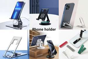 Aluminium-Legierung Handy-, Tablet-, Tragbarer Klappständer, Mehrfachpositionierbarer Live-Streaming-Handyständer - Product Image 6