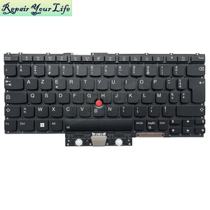 FR francese essere belga retroilluminato tastiera portatile per Lenovo <span class=keywords><strong>Thinkpad</strong></span> X1 titanio 9th SN20W22474 SN20W22470 tastiera argento Bart <span class=keywords><strong>Key</strong></span> - Product Image 1
