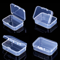 Boîte en plastique transparente rectangulaire de style simple, boîte de vente au détail, boîte recyclée, emballage transparent