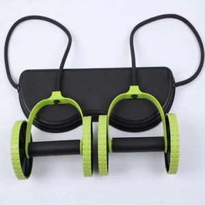 Esercitatore dimagrante addominale con fascia di resistenza a doppio rullo Fitness - Product Image 5