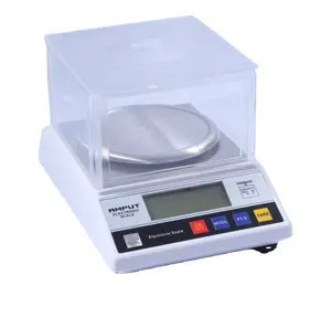 Balance électronique analytique 300g 600g 1kg 2kg 0.01g Balance de poids Balance numérique de laboratoire avec capot Shield