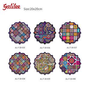 <span class=keywords><strong>Dessous</strong></span> <span class=keywords><strong>de</strong></span> verre en céramique <span class=keywords><strong>de</strong></span> forme irrégulière européenne et américaine créative 20x20cm 10mm - Product Image 1