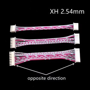 PH2.0 XH2.54 Cable de cinta flexible plano Cable de dirección opuesta de doble cabeza Rojo Blanco 10cm 20cm 30cm 2P 3P 4P 5P-10P 12P - Product Image 4
