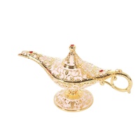 Aladdin sihirli lamba süs büyük isteyen hediye Metal ev dekorasyonu eve taşınma hediye allah sihirli lamba toptan