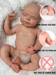 Muñecas de silicona de cuerpo completo con boca abierta de 18 pulgadas, realistas, suaves, de silicona sólida, recién nacidas, anatomía correcta, juguete educativo para niñas - Product Image 4