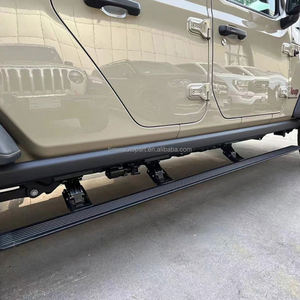 ECOCALO 4x4 - Estribos Laterales Eléctricos de Aluminio para Todoterreno, Color <span class=keywords><strong>Blanco</strong></span>, de Lujo, con Pedal Automático para <span class=keywords><strong>Jeep</strong></span> - Product Image 2