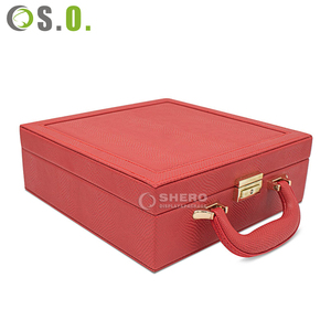 SHERO personnalisé luxe multi-fonctionnel en cuir Pu bijoux anneau étui de voyage accessoires boîte de rangement - Product Image 2