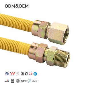 Sıcak satış Modern 304 paslanmaz çelik esnek gaz hattı Metal boru kaynaklı sıhhi tesisat hortumları gaz konnektörü için SU ISITICI - Product Image 1