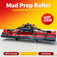 1JSZ-460 Batteuse de riz pliable pour tracteur, niveleuse de boue, machine de préparation du sol pour rizières - DunTian