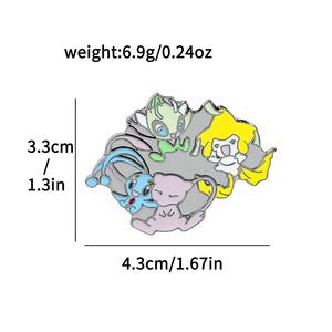Wholesale New Designs Unisex Zinc Alloy Enamelled Brooch <b>Pins</b> Anime Pocket Monster DIY Clothing Decorations - Product Image 6