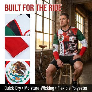 Maglia da Mountain Bike per <span class=keywords><strong>Uomo</strong></span>, Manica Lunga, Asciugatura Rapida, per Motocross e Downhill, per Adulti - Product Image 6