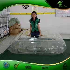 Aufblasbare Couch Benutzer definierte transparente aufblasbare Bett Sommer Pool Spielzeug aufblasbare Matratze