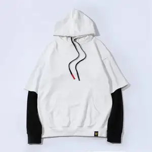 Best Selling Autumn Trend Color Matching Loose Printing Embroidery Customized Casual Hooded Hoodie for Men