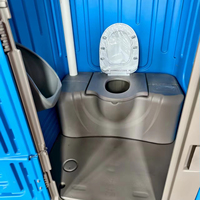 Toilettes modernes en plastique HDPE à panneau toilettes sèches d'extérieur avec design graphique article de vente chinois pour salles de bains