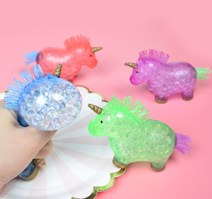 Mini ballon anti-stress licorne avec perles de raisin, jouet sensoriel coloré pour soulager l'anxiété des enfants - Product Image 2